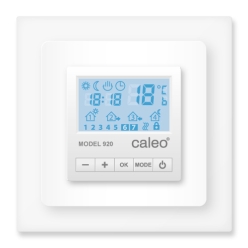 Терморегулятор CALEO 920 встраиваемый, цифровой, программируемый, 3.5кВт, белый