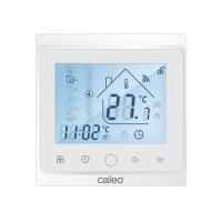 Терморегулятор CALEO С936 Wi-Fi встраиваемый, цифровой, программируемый, 3,5 кВт, белый/черный